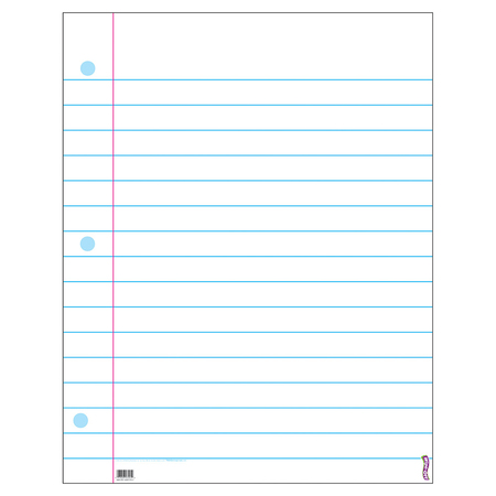 TREND ENTERPRISES Notebook Paper Wipe-Off® Chart, 22" x 28" T1095